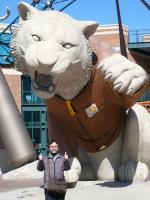 Me and the tiger at Comerica Park, the home of Detroit Tigaers on 3/9/07.