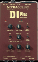 The DI Plus Pre-Amp by Ultrasound Amplifiers. It’s a GREAT preamp, solidly built and VERY reliable. It would be more convenient if it had a mute switch…but I’m quite happy with the current model as it is!!!