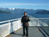 On a ferry to Gibsons, British Columbia, Canada in March 2008.