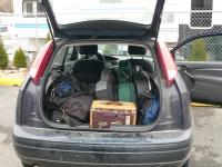 Our little tour car, full of stuff!!!